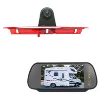 Kit Moniteur Miroir 7 pouces et Caméra de Freinage | 1080P OEM Compatible avec Transit Citroën Jumpy Peugeot Expert | Sécurité à l'arrière de la voiture imperméable et résistante à l'eau