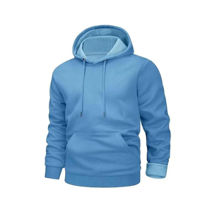 Sudadera con Capucha Extra Grande, Corte Holgado, Lisa, con Logotipo Personalizado, Forro Polar Cálido y Suave, Antiarrugas, de Buena Calidad, para Hombre - Product Image 1