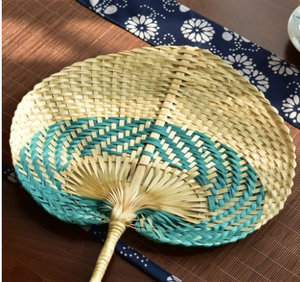 Abanico tejido de bambú natural, abanico hecho a mano, regalo ecológico, abanico de bambú promocional - Product Image 3