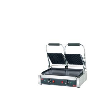 Grille de contact électrique à double plaque Panini nervure supérieure et fond plat avec CE - Product Image 5