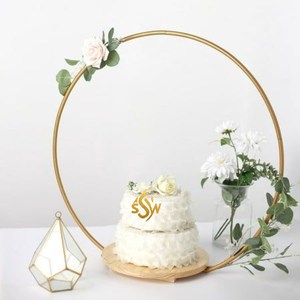 Arche de table fabriquée à la main support à gâteau en métal grande taille aspect admirable présentoir à Dessert de mariage et de fête Design européen - Product Image 1