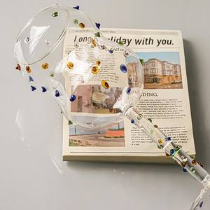 Verres à vin en verre de qualité assurée avec des paillettes conçues pour s'équilibrer parfaitement dans la main, arrivée incroyable de vaisselle - Product Image 5