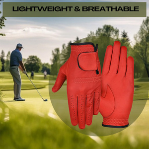 Premium Feel Cabretta Leather Golf Gloves With Custom Logo Printing Tag Label Embroidery <b>And</b> Packaging For Golf Brands - Product Image 5