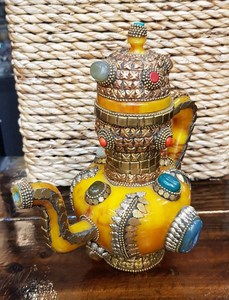 Royal อาหรับ dallah เรซินตกแต่งอีพ็อกซี่ที่สมบูรณ์แบบของขวัญเดือนรอมฎอนและเดือนรอมฎอนสำหรับการตกแต่งบ้านและห้องครัวที่หรูหรา - Product Image 4