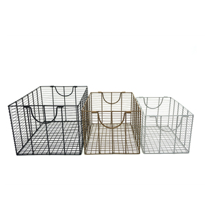 Panier de rangement alimentaire écologique en fil de fer blanc par Chaman India - Product Image 6