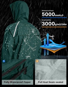 Chaqueta de camuflaje para correr de primavera para hombre, impermeable a prueba de viento e impermeable, impermeable para ciclismo y deportes al aire libre - Product Image 6