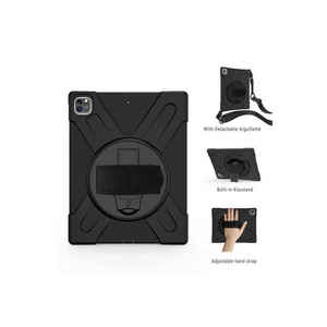 Étui de protection pour tablette Netzy 2020 iPad Pro 12.9 SAFA Defender Noir Compatible avec iPhone Fabriqué en TPU PU et PC - Product Image 6