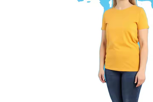 Nouvelles femmes solide coton t-shirts femme vert foncé surdimensionné - Product Image 5