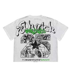 เสื้อยืดผ้าฝ้าย100% พิมพ์ลายกราฟิกสำหรับทุกเพศเสื้อยืดแฟชั่นแห้งเร็วสำหรับฤดูร้อนกำหนดโลโก้และดีไซน์เอง - Product Image 2