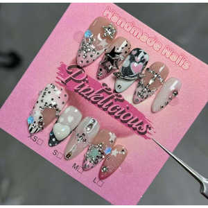 Adhesivos Decorativos para Uñas con Efecto Polvo de Estrellas, Stardust Crush Press-On Nail Art Glitter - Product Image 2