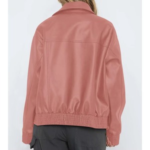 2025 nouveauté femmes veste en cuir Design Unique vêtements d'extérieur d'hiver coton remplissage imprimé fermeture éclair respirant - Product Image 2