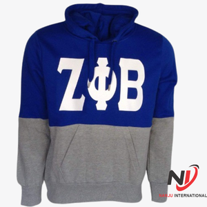 Venta al por mayor personalizado marca privada hermandad y fraternidad Camo Zeta Phi Beta doble tono impreso pulóver algodón Regular Fit sudaderas con capucha - Product Image 3
