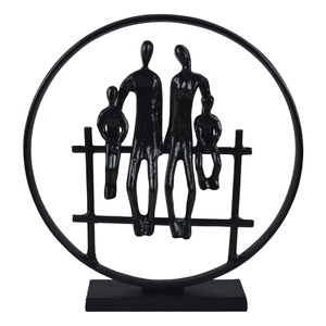 Estatua humana de mesa de oficina Pose de pie de escultura de calidad de exportación con proveedor y fabricante de alto acabado dorado en India - Product Image 2