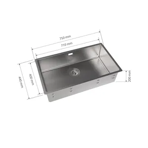 Lavelli da cucina in acciaio inox 304 bagno rubinetto lavello da cucina sifone di alta qualità miglior prezzo lavabo