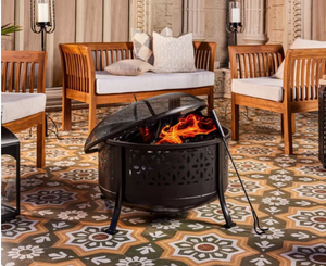 Brûleur à bois de patio de jardin extérieur robuste rond de foyer en acier de qualité supérieure au meilleur prix de gros - Product Image 5