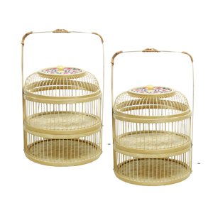 ผลิตภัณฑ์ขายดีกระเช้าไม้ไผ่ที่ยั่งยืนเพื่อเพิ่มการตกแต่งภายในที่เรียบง่ายและเป็นแรงบันดาลใจให้กับธรรมชาติ - Product Image 1