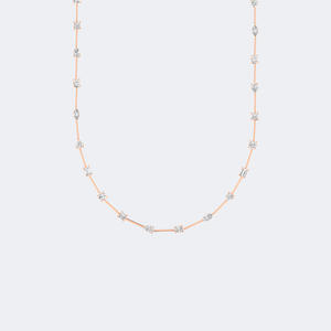 Collar con diamantes de corte mixto de 5.50 quilates con engaste de bisel - Product Image 6