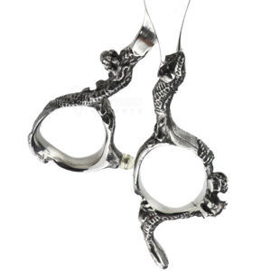 Ciseaux de coiffure professionnels ergonomiques pour droitiers, en acier inoxydable droit, haute précision, style élégant, tranchants - Product Image 6