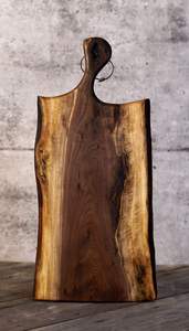 Tabla de cortar rectangular de madera de acacia al por mayor de alta calidad con mango herramienta de cocina ecológica para uso doméstico - Product Image 2