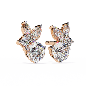 Pendientes de Diamantes Cultivados en Laboratorio de Oro de 18K Hechos a Mano |   Pendientes de Diseño Contemporáneo de Primera Calidad |   Joyería de Lujo Sostenible de Élite - Product Image 6
