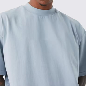Venta al por mayor de algodón orgánico 100% logotipo personalizado camiseta caída hombro de gran tamaño camiseta en blanco lavado ácido camiseta hombres para hombres - Product Image 6
