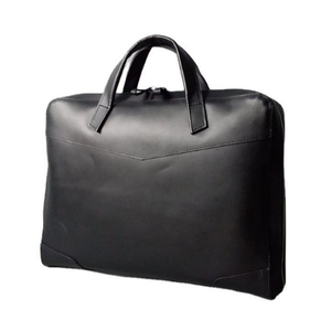 Vintage elegante de cuero genuino Laptop Messenger Bag Business Office hombro maletín cierre de cremallera clásico negro estuche de viaje - Product Image 6