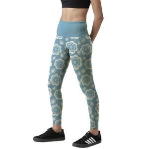 Custom High Waist Workout Leggings for Women Yoga Pants Sublimation Made Polyester <b>Nylon</b> Spandex Fabric Stretch Knitted <b>Tights</b> - Product Image 1