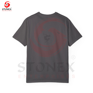 T-shirt unisexe à col rond en coton léger imprimé du logo personnalisé du fabricant Style décontracté pour hommes - Product Image 2