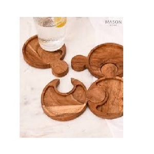 แผ่นไม้รองแก้วไม้ทรงสี่เหลี่ยมสำหรับวางชากาแฟ - Product Image 4
