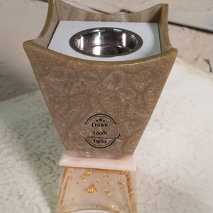 Juego de quemador de incienso Natural ecológico árabe de diseño superior Bakhoor de madera de resina para artesanías religiosas de Ramadán - Product Image 3