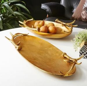 Las bandejas decorativas de metal de aluminio más vendidas para servir el desayuno en un diseño moderno y único - Product Image 4