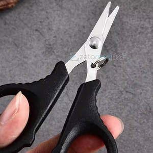 Ciseaux à tresser de pêche compacts, outil de coupe de ligne portable et tranchant, ciseaux à tresser de pêche en acier inoxydable, outil de coupe de ligne de pêche facile - Product Image 5