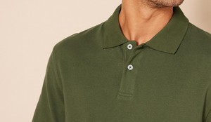 เสื้อโปโลแขนสั้นผู้ชายแบบแห้งเร็วเสื้อกอล์ฟผ้าถักจากโพลีเอสเตอร์ - Product Image 5