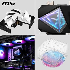 <span class=keywords><strong>MSI</strong></span> MAG CoreLiquid I360 Black - AIO ARGB CPU Liquid Cooler - Infinity Mirror Design-Soporte UNI-Radiador de 360mm - Product Image 3