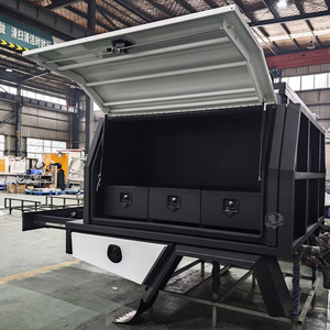 Plateau rigide Ute et auvent en alliage d'aluminium Topper Camper 4x4 Pickup Truck Cover Canopy Toolbox avec <span class=keywords><strong>tiroir</strong></span> de cuisine et évier - Product Image 2