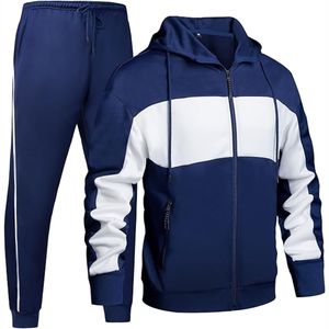 ชุดวอร์มเล่นกีฬาสำหรับผู้ชายพิมพ์ลายแบบ2-in-1ผ้าสแปนเด็กซ์/ ผ้าฝ้ายระบายอากาศได้ดี - Product Image 1