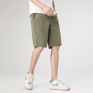 Pantalones de algodón para Hombre Celana Seluar Pendek Cargo Shorts OEM logotipo personalizado 100% algodón sarga Bermudas Chino pantalones cortos ajuste relajado - Product Image 2