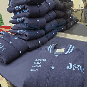 Veste universitaire JSU Tigers avec logo personnalisé, veste de style baseball universitaire HBCU, veste de style baseball universitaire - Product Image 5