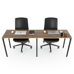 Table de salle à manger moderne et minimaliste pour 2 personnes, 200x50cm, en contreplaqué, système Slean, HBSL012 - Product Image 2
