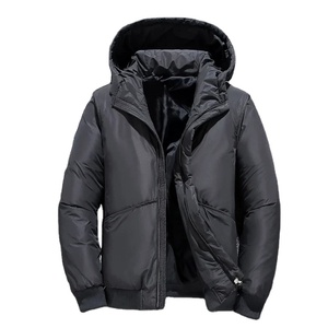 Parka de invierno de alta calidad para hombre, abrigos de plumón de pato con capucha, chaquetas acolchadas informales a prueba de viento, lona para aventuras cálidas al aire libre - Product Image 2