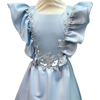 Modisches Hochwertiges Perlenbesetztes Natürliches A-Linien-Blumenkleid für Damen Neues Design Vintage Bestseller Super Stilvolles Abendkleid