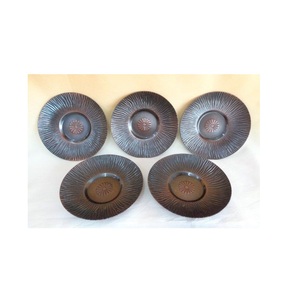 ที่รองแก้วทองแดงบริสุทธิ์ทำมือสำหรับเครื่องดื่มของตกแต่งโต๊ะจานรองแก้วทองแดงชา - Product Image 2