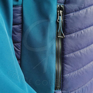 Poches avant à glissière avec vestes matelassées brillantes d'hiver pour hommes en polyester 100% pour personnaliser votre propre logo de marque - Product Image 4