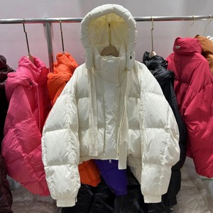 แจ็กเก็ตขนเป็ดซิปมีฮู้ดสำหรับผู้หญิงแจ็กเก็ตกันลมลำลองฤดูหนาวดีไซน์ทันสมัย - Product Image 2