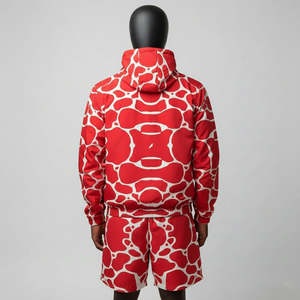 Conjunto Corto de Verano Ecológico 100% Algodón con Serigrafía Personalizada, Cortavientos Tejido, Estilo Urbano Hip Hop, Teñido Liso, Conjuntos Altos - Product Image 3