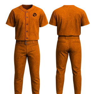 OEM ชุดเสื้อเบสบอลและกางเกงออกแบบได้ตามต้องการชุดเครื่องแบบทีมพิมพ์โลโก้สำหรับผู้ชายสโมสรเยาวชนและการแข่งขัน - Product Image 3