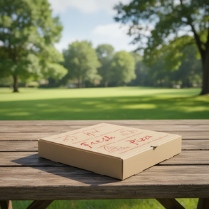 Caja de Pizza Ecológica de Kraft, Biodegradable y Reciclable, Apta para Microondas, Envase de Grado Alimenticio para Operaciones Sostenibles de Pizzerías - Product Image 4