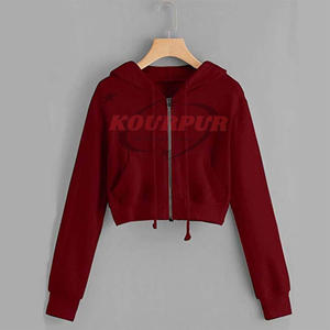 Sudadera con capucha de alta calidad para mujer con cierre de cremallera, la sudadera más moderna a precio de mayoreo. - Product Image 5