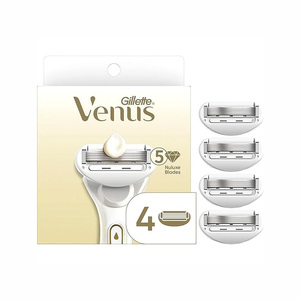 Venus comfortglide มีดโกนชาขาวสำหรับผู้หญิง, 3ใบ, มีดโกนด้วยมือ, จัดการ + 2ใบมีดโกนเติม, สีชมพู - Product Image 6
