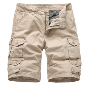 Pantalones cortos Cargo de algodón negro de alta calidad para hombre con servicio OEM de múltiples bolsillos - Product Image 4